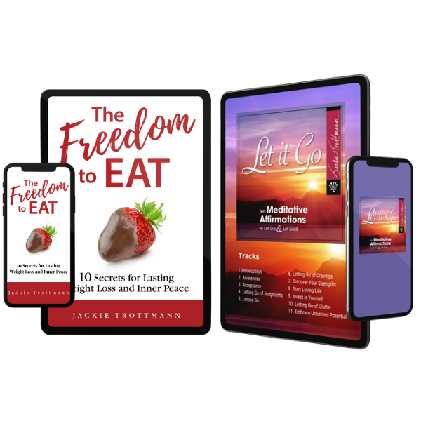 The Freedom to Eat Book and Let It Go Meditation Affirmations Digital Downloads